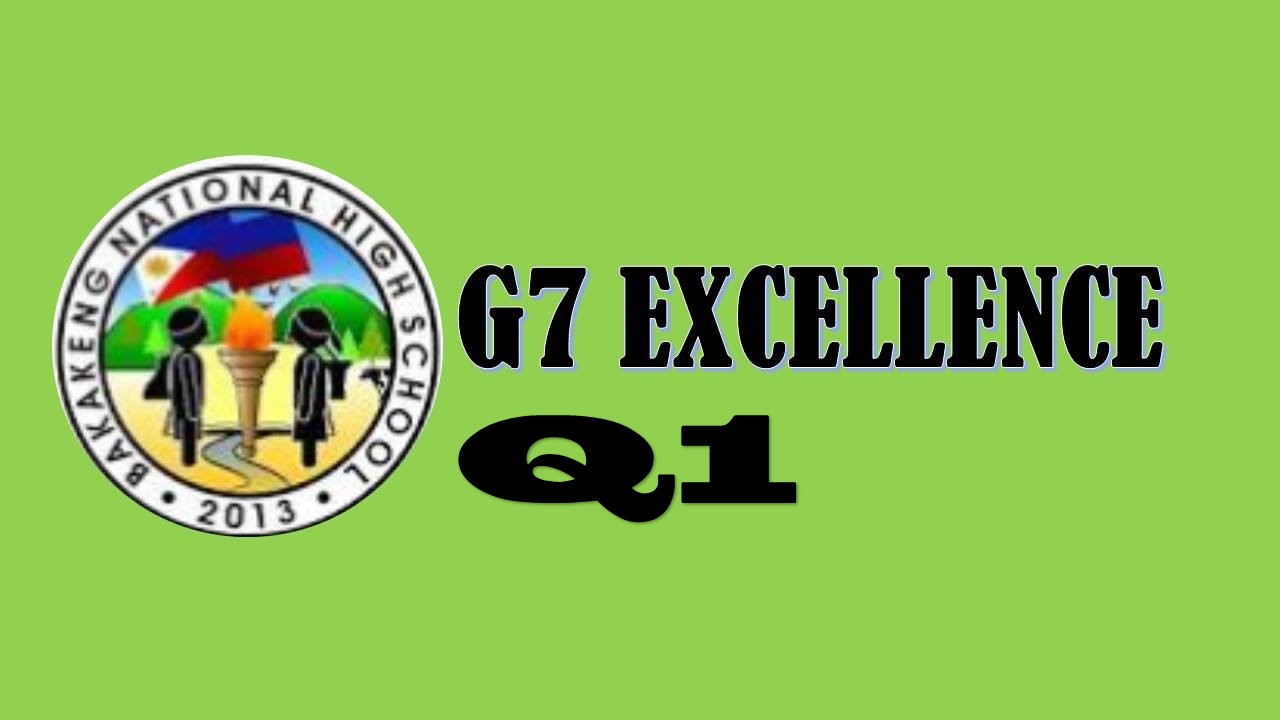 .G7 Excellence Q1