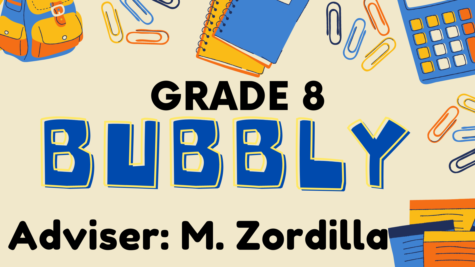 Grade 8-Bubbly