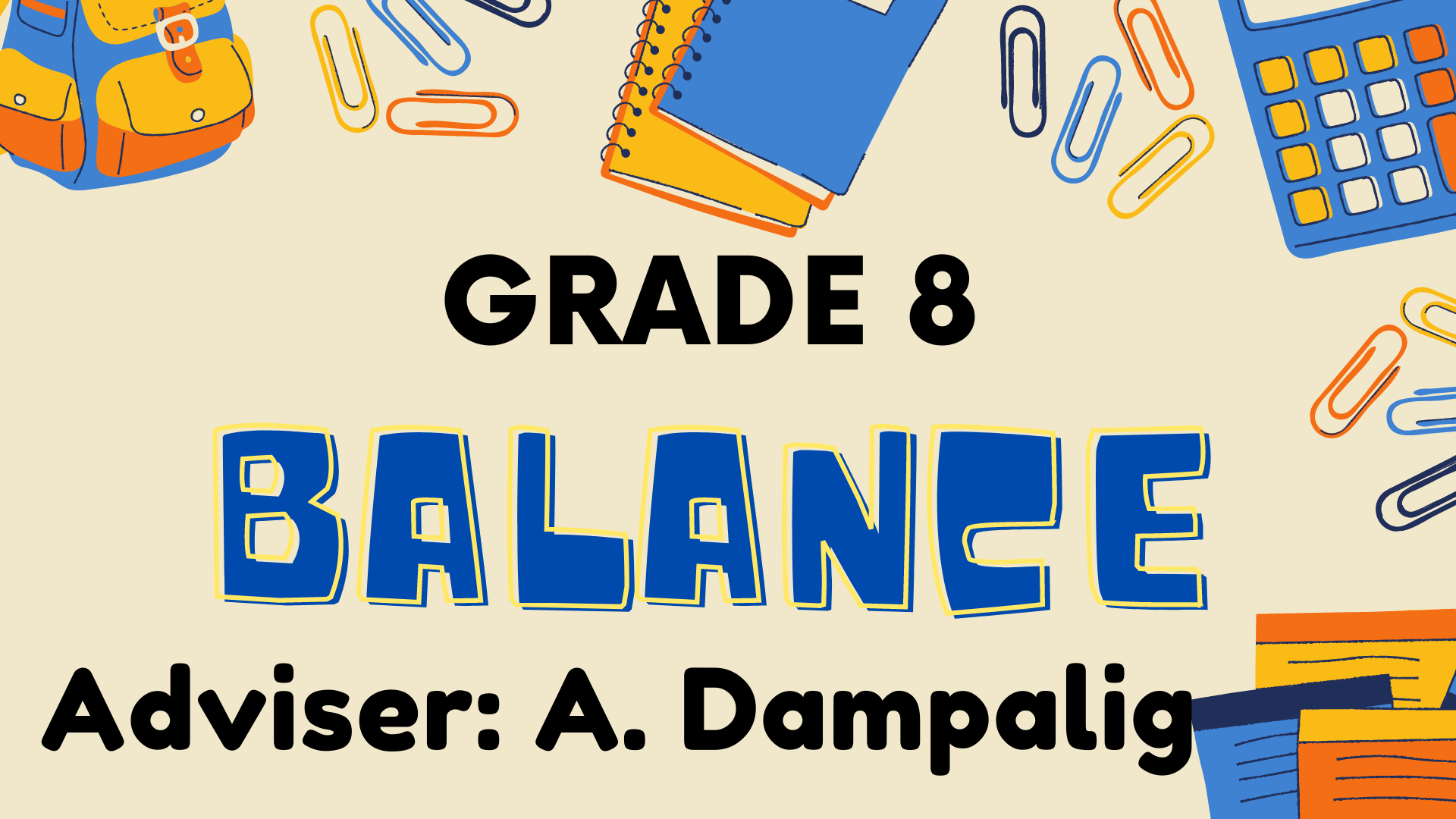 Grade 8-Balance