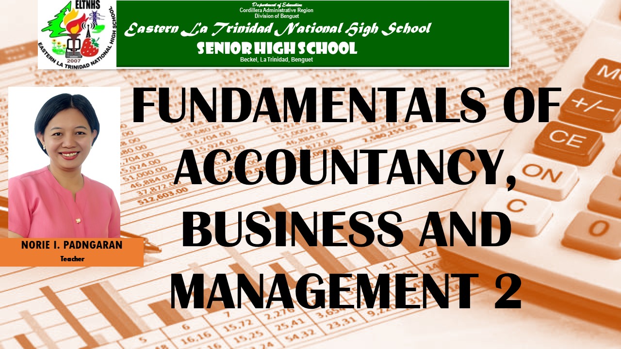 Fundamentals of Accountancy, Business and Management 2 KUMA