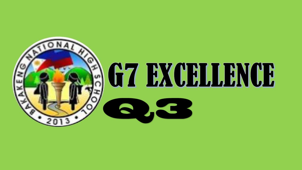 .G7 Excellence Q3
