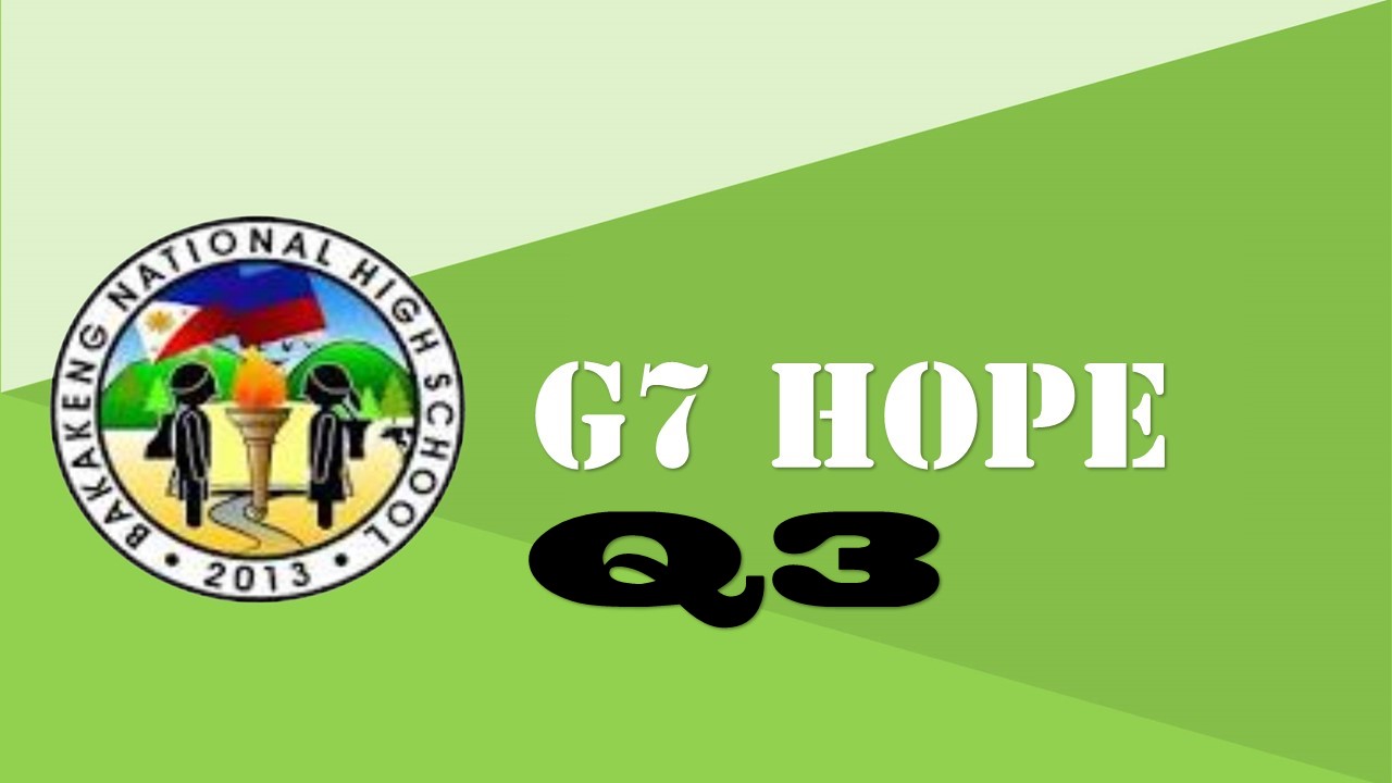.G7 Hope Q3