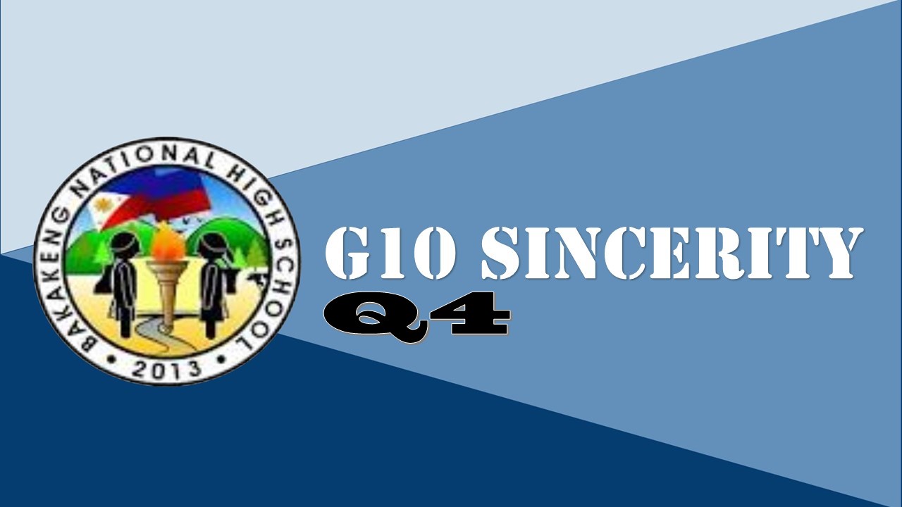 .G10 Sincerity Q4