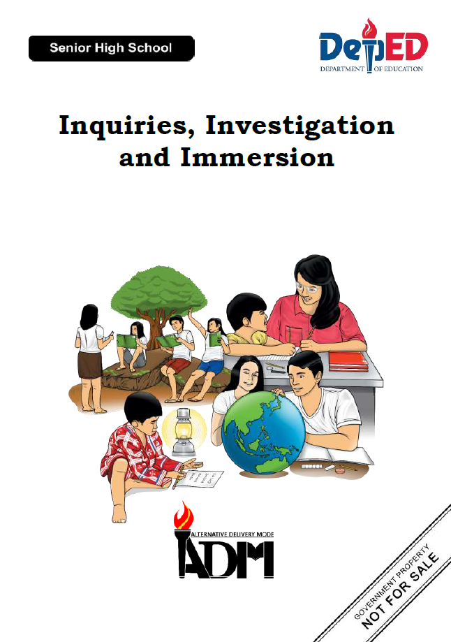 305128-INQUIRIES, INVESTIGATIONS, AND IMMERSIONS