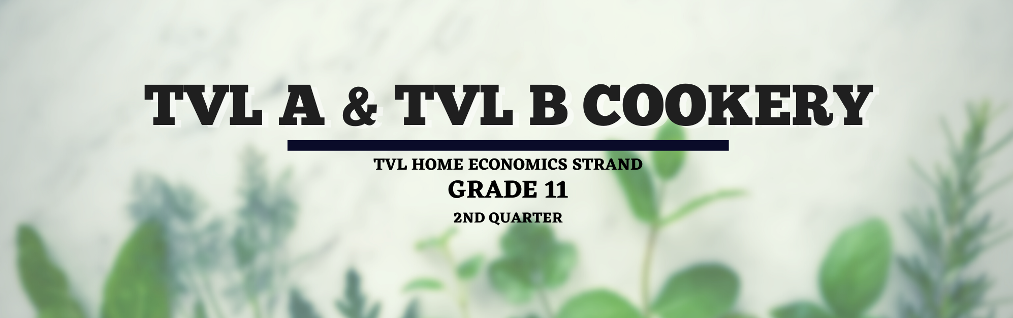TVL A and TVL B G11 Cookery - (Mam Angcaway)