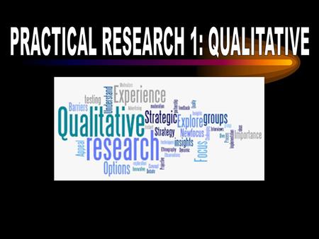 Practical Research 1 